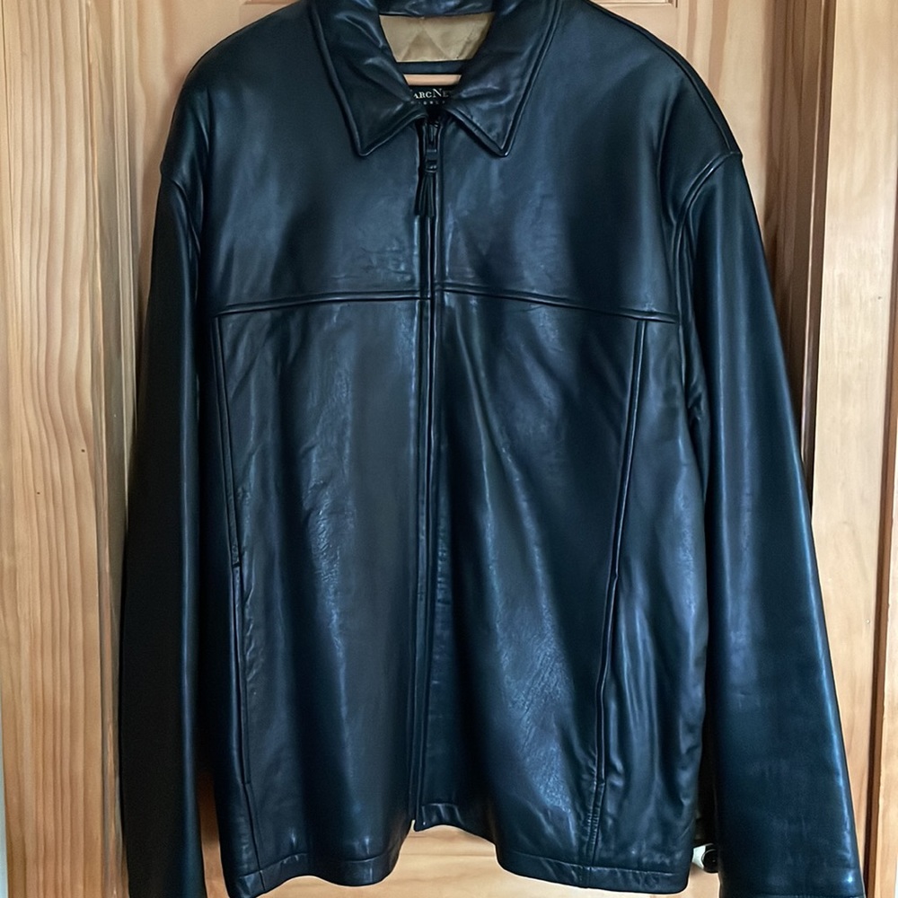 Marc New York by Andrew Marc Men's Leather Jacket- Size XL- Black - Picture 2 of 7